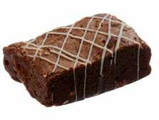 NYHED NYHED 20113a BROWNIE 30 G 20155a CITRON SMÅKAGE 20 G Lækker luftig brownie med sprød overflade. Bagt med 71% mørk chokolade, smør og æg.