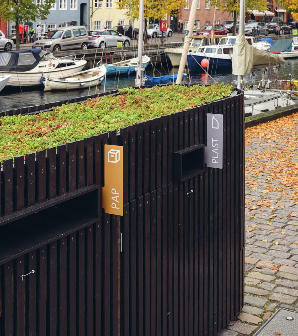 02 VINTERTID VILLA/RÆKKEHUS Affaldssortering i byrummet I København findes der små baggårde, hvor der ikke er plads til sortering af affald. Derfor prøver kommunen nye løsninger af.