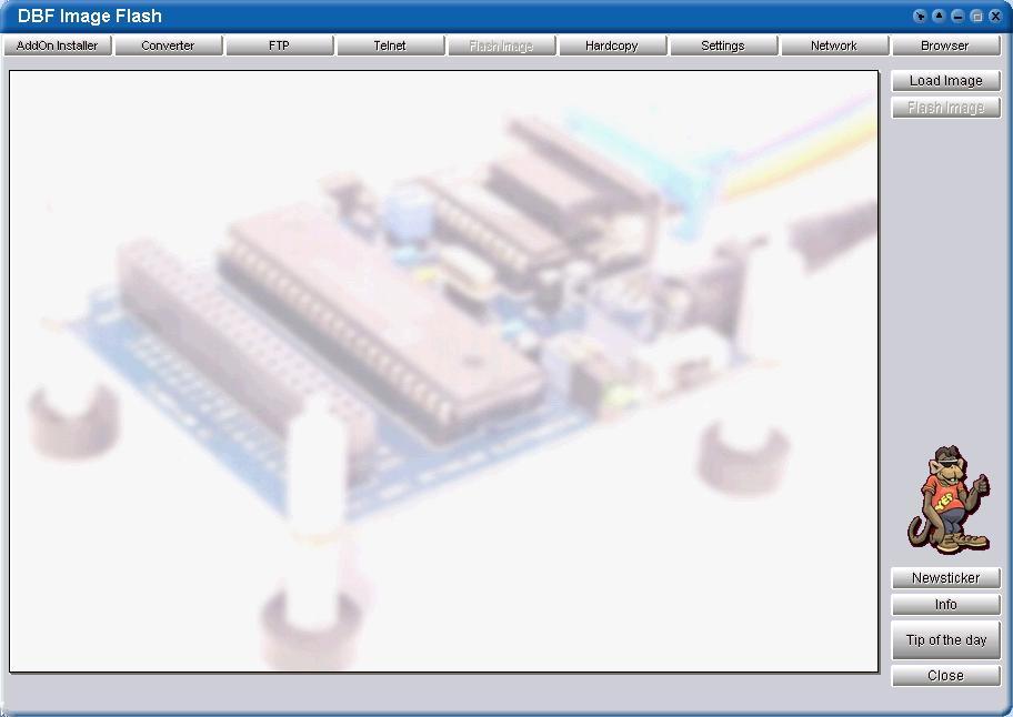 Flash: DreamBox DM7000 Med dette program har du mulighed for at flashe et img fra din pc til DreamBoxen.