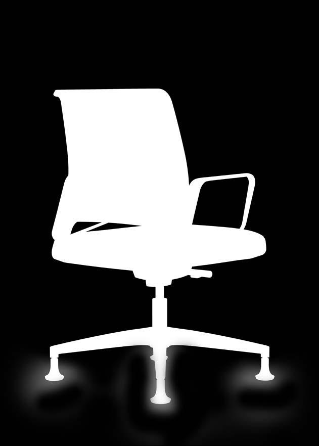 Dette er ligeledes målsætningen med konferencelænestolen fra VINTAGE IS5, hvor to forskellige højder og