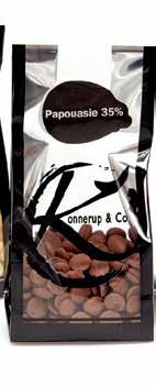 COUVERTURE CHOKOLADE / - CHOCOLATE Vi arbejder med en lang række forskellige råchokolader.