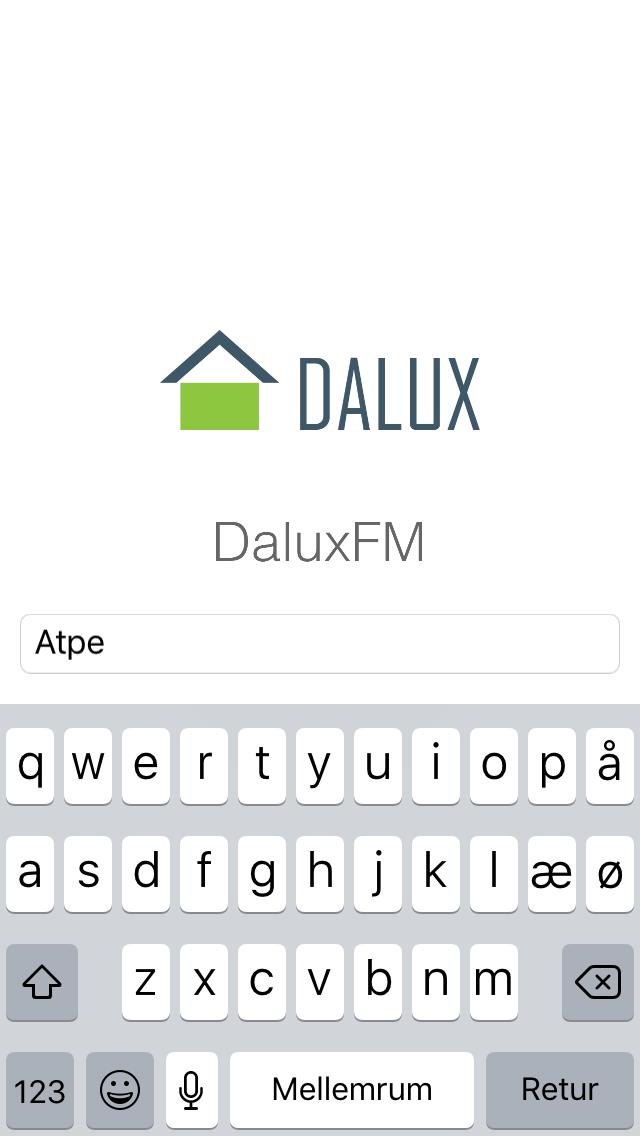Brug af DaluxFM app Start med at downloade app en DaluxFM.