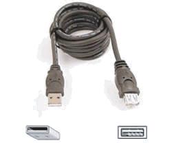 Tilslutning til eksterne enheder (fortsat) Tilslutning af et USB-flash-drev eller USB-kortlæser USB-forlængerkabel (ekstra tilbehør - følger ikke med) Ved hjælp af en USB-port Du kan kun få vist