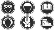 3 Sikkerhed 3.10 Sikkerheds- og henvisningsmærkater På dit aggregat befinder der sig mærkater, som indeholder vigtige anvisninger og sikkerhedshenvisninger. Hold alle mærkater læselige.