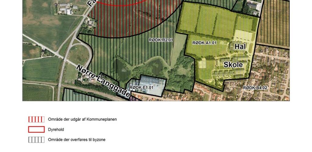 Det areal, der med plantillægget tages ud af Viborg Kommuneplan 2009 2021, forbliver i landzone som landbrugsjord. Se nedenstående kort.