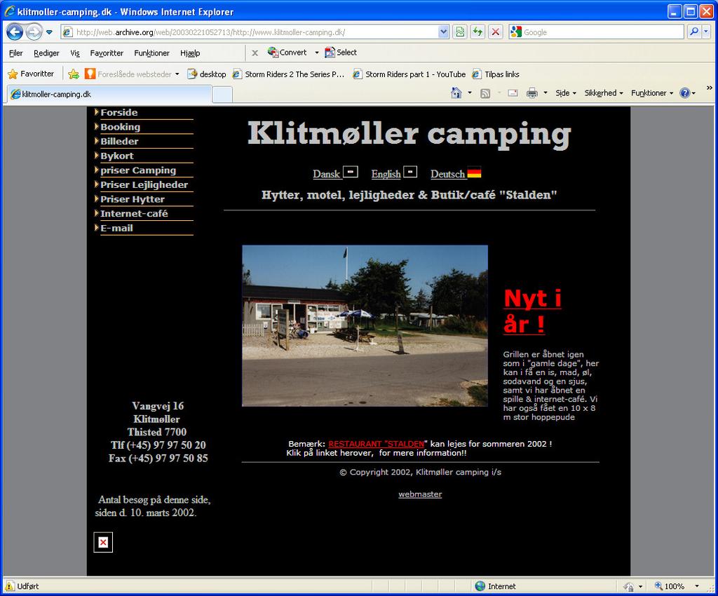 Ved sekretariatets opslag den 24. maj 2012 på domænenavnene www.klitmollercamping.dk og www.