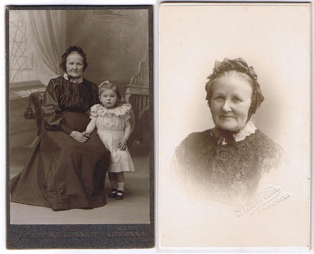 Karen Hansdatter, født 24 januar 1831, død 29 aug 1914. Hun blev gift med Smids Eric Matsson i Drammen.
