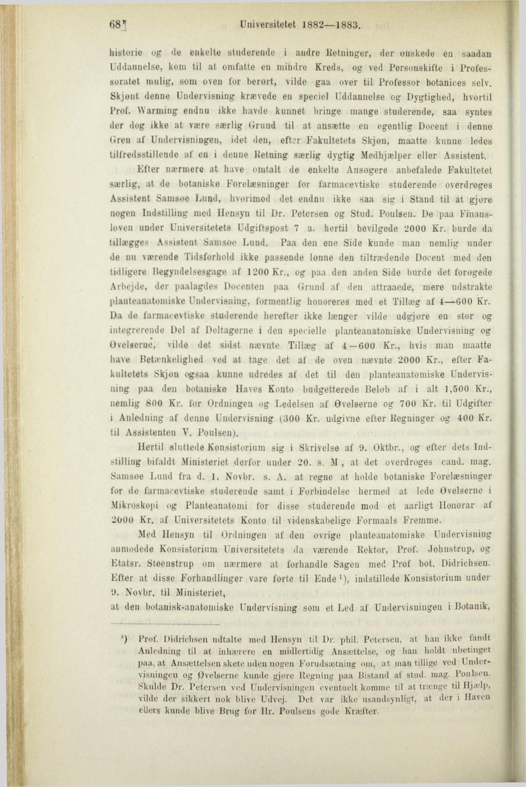 68.1 Universitetet 1882 1883.