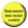 (1) Exhibit best performance of the general-purpose motor (real sensorless vector control) High accuracy/fast response speed operation by the vector control can be performed with a general-purpose