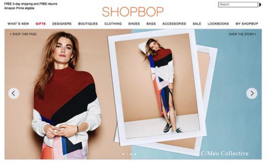 NOVEMBER 2015 Shopbop Co-Op- Homepage Lookbook, EDM, Social