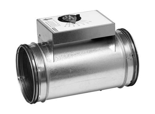 Voumenstrømsreguator DAU Dimensioner Ød eskriese Mekanisk oumenstrømsreguator med manue indstiing af oumenstrøm.