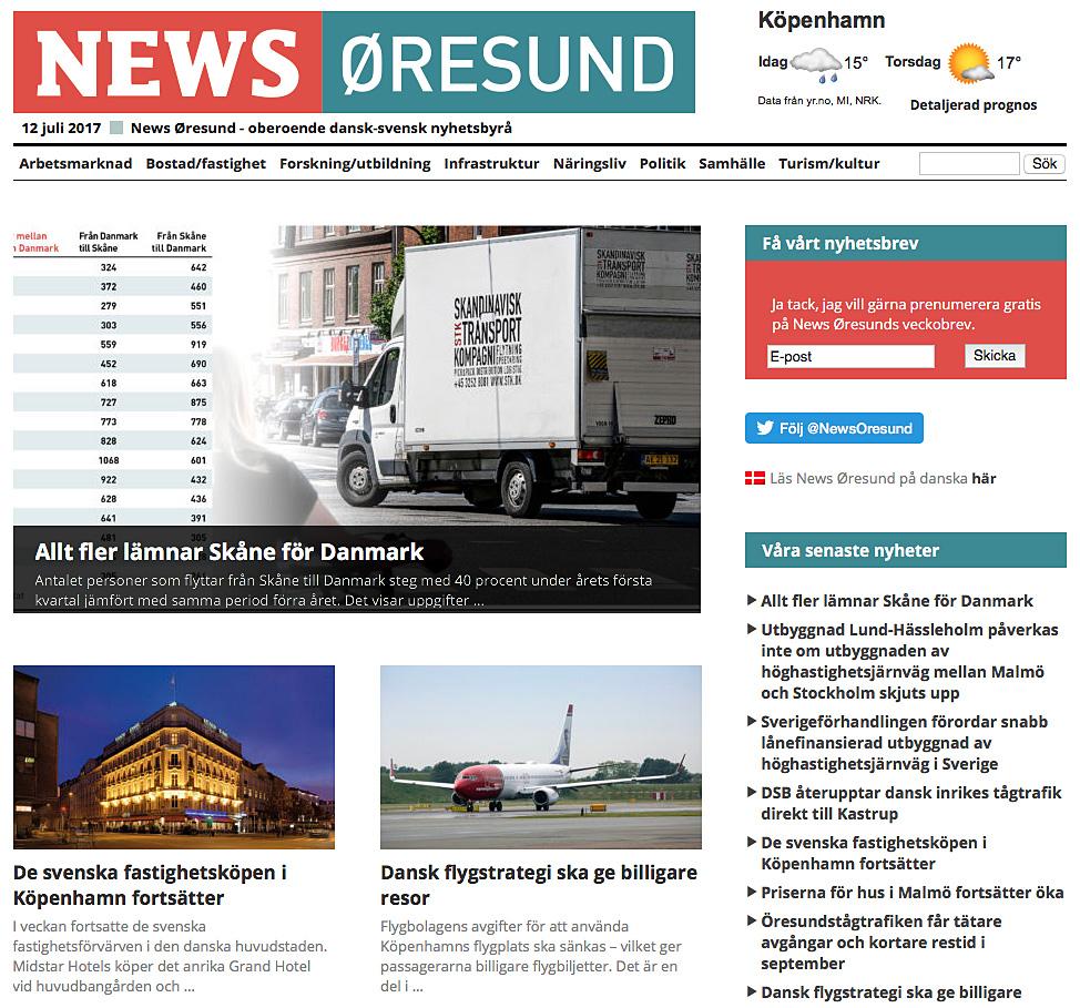 FOTO: NEWS ØRESUN OM ØRESUNDSINSTITUTTET: Organisationens aktiviteter Øresundsinstituttet er et uafhængigt dansksvensk analyse-
