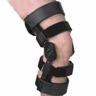 Wender knæ Præfabrikeret knæortose til ligamentskader. Ortosen har indkapslet, polycentrisk led med fleksions- og ekstensionsstop med interval. Ortosen er i let aluminium med faste cirkulære bånd.