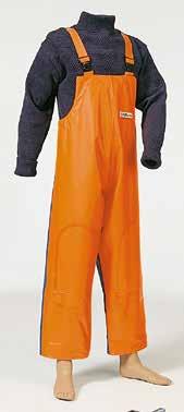 88 FISHING CREWMAN PVC Ydermateriale front: 540 g/m 2 PVC-belagt bomuld, 75 %PVC/25 % bomuld Ydermateriale bag: 325 g/m 2 PVC-belagt polyester,