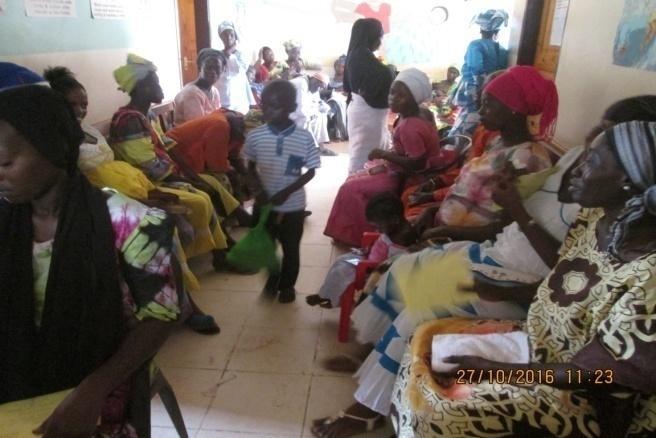 12 newly registered pregnant mothers and 15 revisits received antenatal services.