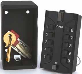 KEYboks SH Anvendelse KEYbox SH er en billig og solid nøgleboks med mekanisk trykknap-kodelås, der anvendes til sikker opbevaring af en eller flere nøgler.