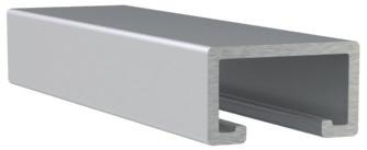 BREDBANE - STÆNGER INFO 511 Profil 1 x 8 mm med huller til montering i pakker med