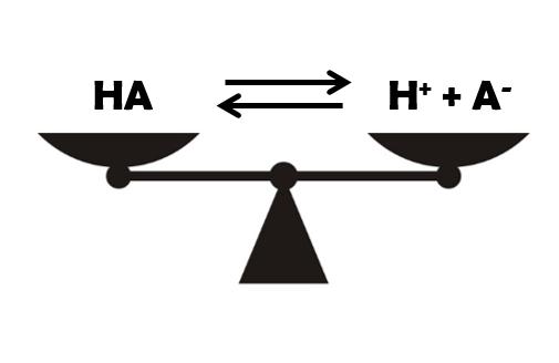 Boks 2: Reaktionsskemaer I kemi symboliseres stof-forandringer ved en pil. F.eks. kan dissociering (spaltning) af saltsyre skrives som reaktionsskemaet; hvor pilen viser reaktionens retning.