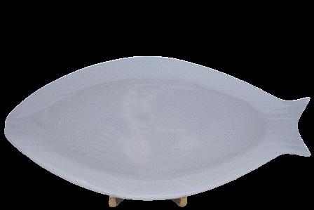 27,00 1246: Porcelæn firkantet tallerken 30 cm. 1253: Porcelæn fiskefad 45 cm.