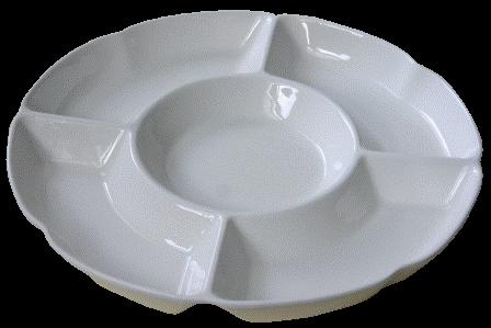21,60 2118: Porcelæn jern oval fad 24 * 32 cm Pris ved 1 stk.