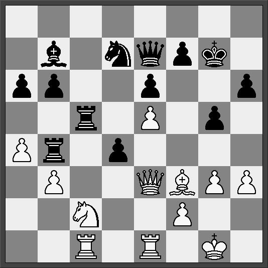 Nyt fra Sønderjysk Skak Nummer 43 Side 15 jeg har sort og han hedder Veikko Koskinen og har elo 1977. 1.e4 b6 2. f3 b7 3. e2 e6 4.g3 d6 5. g2 d7 6.0 0 gf6 7.d3 e7 8. bd2 0 0 9. e1 e5 10.f4 c6 11.