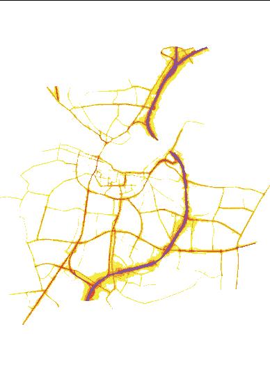 Resultater af kortlægningen Resumé af støjkortene Langs det udpegede vejnet har Aalborg Kommune gennemført beregninger af trafikstøjniveauerne. Beregningerne er udført i værktøjet SoundPlan.