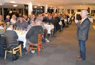 LØRDAG DEN 7. NOVEMBER 2015 // JYDSK VÆDDELØBSBANE Bestyrelsesformand manede rygter i jorden 115 lokale væddeløbs-entusiaster var tirsdag aften samlet til informationsmøde på Jydsk Væddeløbsbane.