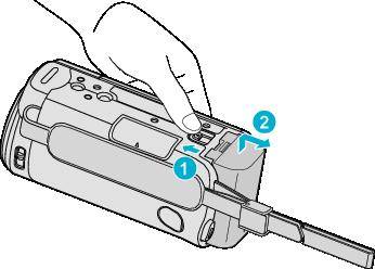 Kom godt i gang Afmontering af batteriet For at afmontere batteripakken, skal trinene ovenfor udføres i omvendt