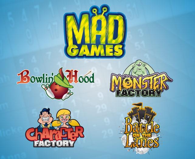 Mad Games Bowling Hood: Spil med en skydeskive på skærmen, hvor det går ud på at vælte så mange kegler så muligt.