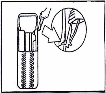 Oil Feed:Use screw driver to twist the screw(fig5-2). If clockwise, the oil dropping speed will slow. If counterclockwise, it will become fast. KAPITEL 4 AFMONTERING OG MONTERING AF DÆK 4.
