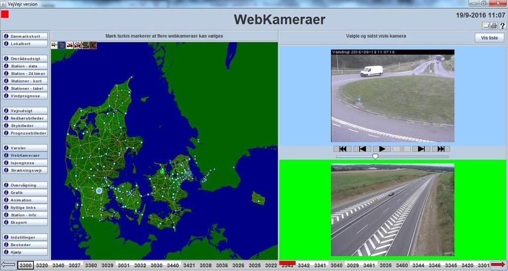 Brugervejledning til VejVejr version 12.0 September 2016 Aquaplaning vises som punkter i kortet farvet efter hvor kraftig regnen er. Punkterne ligger på vejnettet.