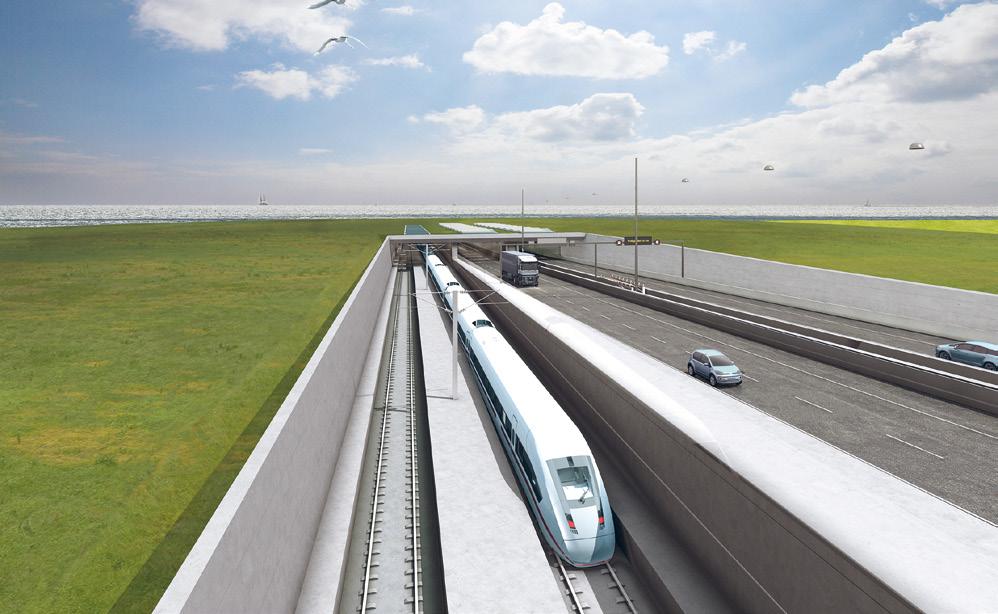 Når flere tog kan anvende Femern Bælt-tunnelen i fremtiden, bliver der frigjort mere kapacitet til landsdelstrafikken mellem Øst- og Vestdanmark over Storebælt og Fyn.
