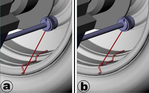 7. Justering BEMÆRK: Afmålingen af hjul diameteren med målearmen giver den faktiske værdi.