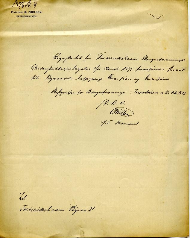 Byrådssag 1876-08 Prokurator O.