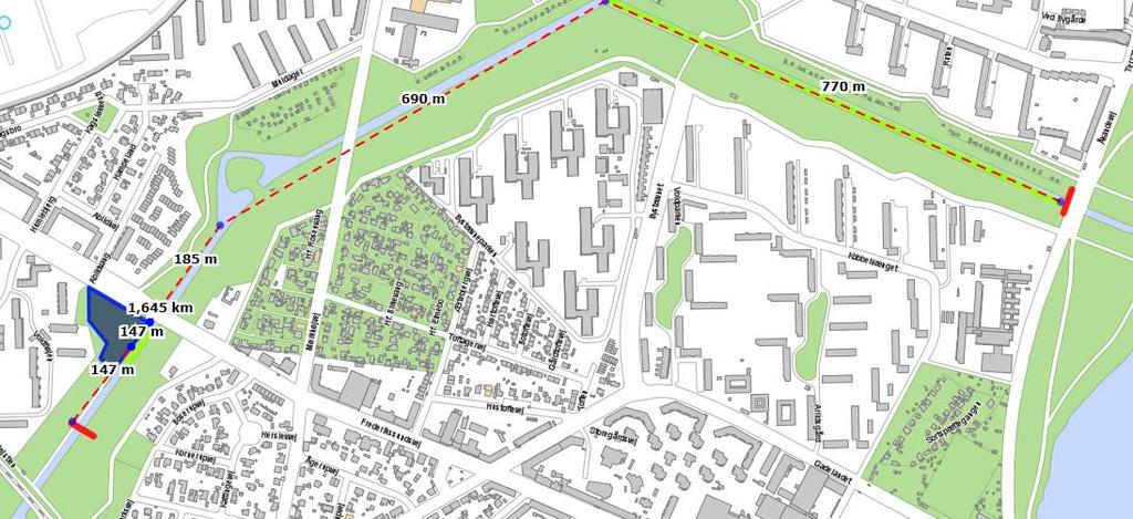 Projektet Københavns Kommune ønsker at oprense en del af Vestvoldens fæstningskanal, som er beliggende i København.