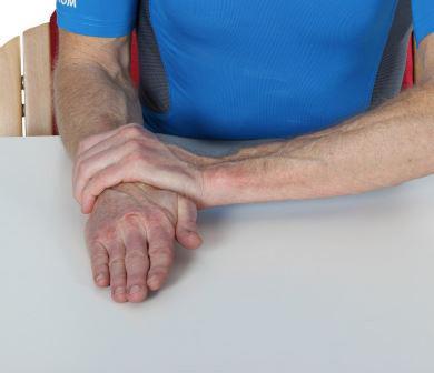 Træning: Drej underarmen udad så håndfladen vender op mod loftet eller så langt, du er instrueret i.