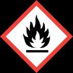 Farepiktogrammer : Signalord : Fare Faresætninger : H222 Yderst brandfarlig aerosol. H229 Beholder under tryk. Kan sprænges ved opvarmning.