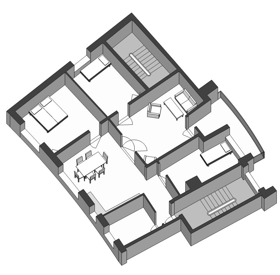 Forslag 3 - modernisering af 5 rums bolig - 108 m 2.