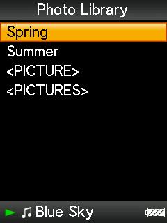 88 Nyttige oplysninger For fotos (Windows Stifinder) Træk filer eller mapper til mappen "PICTURE" eller "DCIM". På det første niveau genkender mappen "PICTURE" enten en fil eller en mappe.