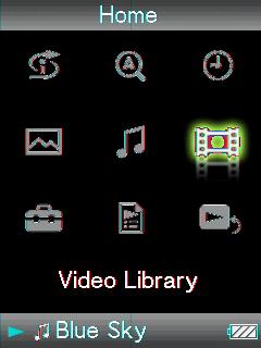 61 Afspilning af videoer Afspilning af en video Du kan afspille videoer ved at overføre videofiler til afspilleren med Image Converter-softwaren eller Windows Stifinder.