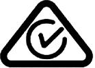 Triman-logo Certificering for Australien Dette produkt er påført et Regulatory Compliance Mark (RCM) for at vise, at det opfylder de relevante krav i Australien.