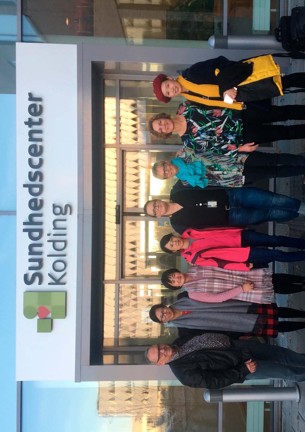 I Kolding kommune var der besøg på Sundhedscentret, hvor repræsentanter fra forskellige faggrupper