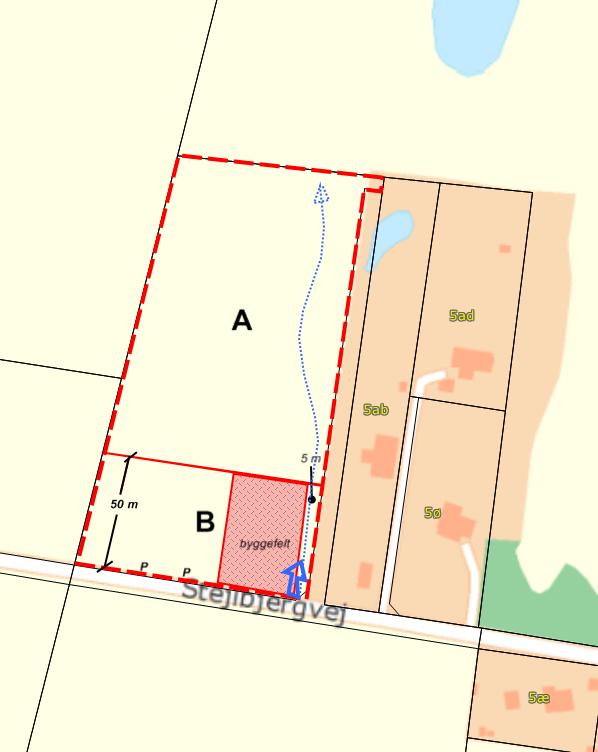 Kortbilag 2 - Lokalplankort Delområde A: Frugthave med læskure Delområde B: Orangeri med parkeringsfaciliteter og
