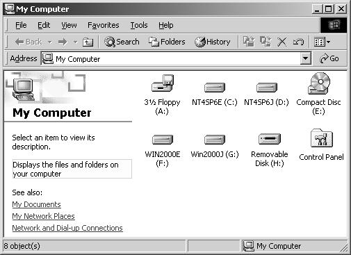 Når USB-forbindelsen er oprettet, fremkommer et nyt drev-ikon under "Denne computer"; navnet afhænger af memorykortet.
