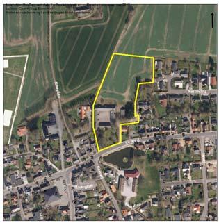 Luftfoto af lokalplanens afgrænsning Her kan du se forslaget Kommunens hjemmeside www.vejle.dk/hoeringer fra den 25.03.