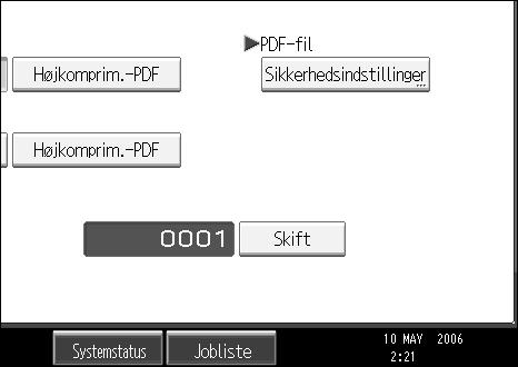 Indstilling af filtype og filnavn Ændring af startcifferet i et filnavns serienumre En enkeltsidet fil tildeles et serienummer efter filnavnet.