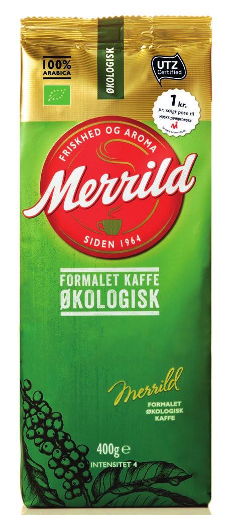 Det er god KAFFEKULTUR anno 2018 Merrild Økologisk/Bæredygtig Kaffen Kort Fortalt: Alt er dobbelt op i denne aromatiske højlandsblanding