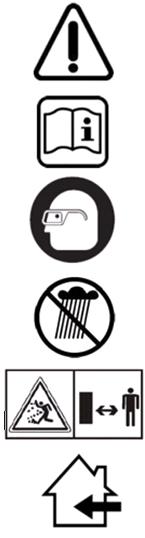 Contents Safety symbols... 8 Safety precautions... 9 Description of the hedge trimmer... 10 Use... 10 Assembly... 10 Battery... 11 Starting up and how to use... 12 Important work information.
