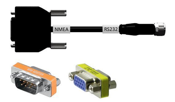 Betegnelse: Kabel type N Længde: 200 cm "NMEA": Stik, 9-polet GPS-modtager