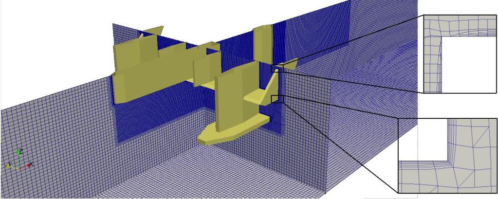 42 Chapter 6. Numerical validation - Full Model Back wall, meaning that there might in fact be some viscous effects from the wall effecting the structure. However, as discussed in section 5.4.2 a no-slip condition would require a high mesh resolution at the wall surface in order to be resolved correctly.